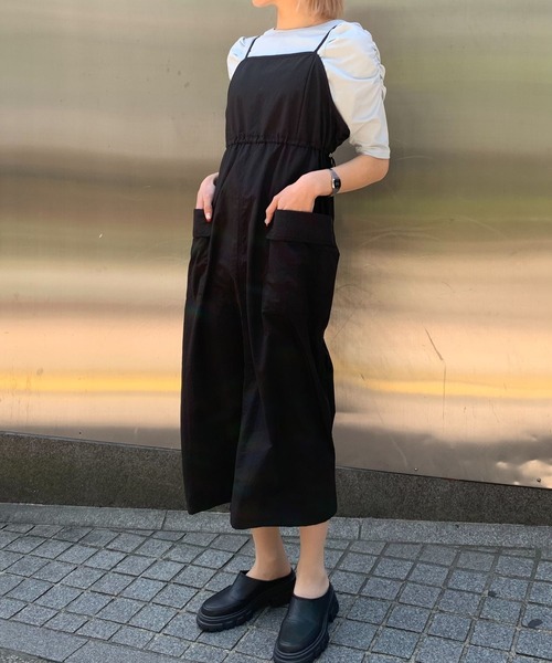 3.3 Field Trip （3.3フィールドトリップ）の「3.3 Field Trip／ポケットキャミワンピ　2199381（ワンピース・レディース・クリーム/ブラック/カーキ・MEDIUM/FREE）」の7枚目の写真