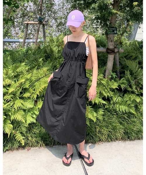 3.3 Field Trip （3.3フィールドトリップ）の「3.3 Field Trip／ポケットキャミワンピ　2199381（ワンピース・レディース・クリーム/ブラック/カーキ・MEDIUM/FREE）」の17枚目の写真