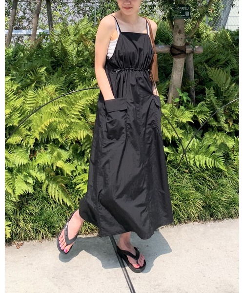 3.3 Field Trip （3.3フィールドトリップ）の「3.3 Field Trip／ポケットキャミワンピ　2199381（ワンピース・レディース・クリーム/ブラック/カーキ・MEDIUM/FREE）」の14枚目の写真