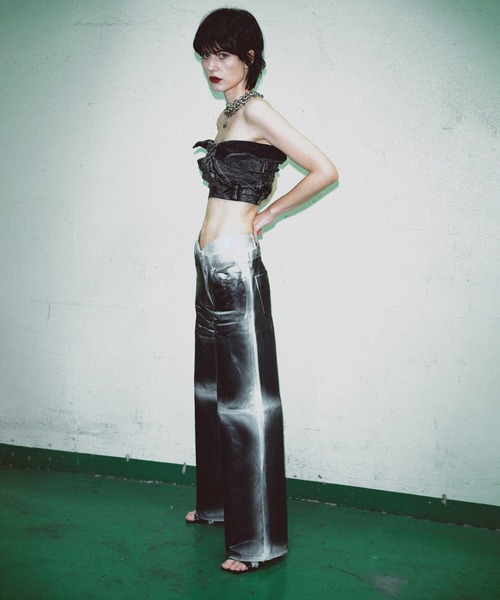 パンツ PRANK PROJECT / Spray Wide Denim PRANK PROJECT(プランク プロジェクト)｜スプレーワイドデニム / Spray