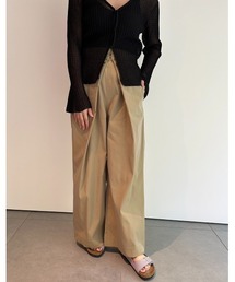 emmi | 【emmi atelier】フロントタックワイドチノパンツ(チノパンツ)