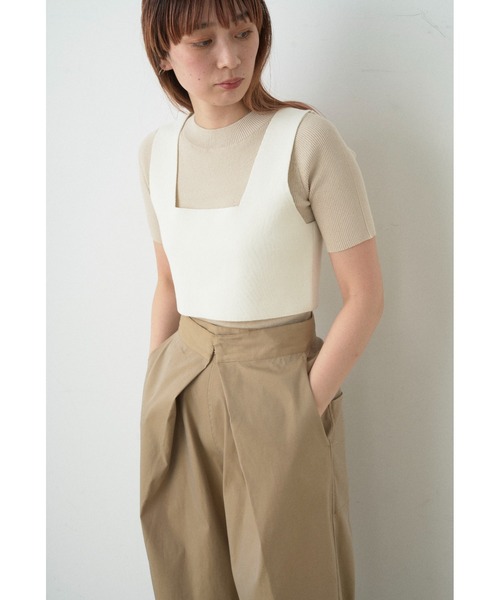 emmi(エミ)の「【emmi atelier】フロントタックワイドチノパンツ(チノパンツ・レディース・ベージュ・0/1)」の15枚目の写真