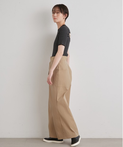 emmi(エミ)の「【emmi atelier】フロントタックワイドチノパンツ(チノパンツ・レディース・ベージュ・0/1)」の9枚目の写真