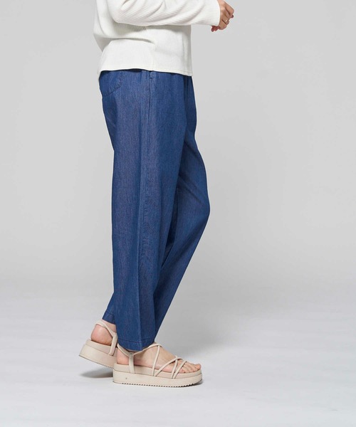 Right-on(ライトオン)の「【HONEYSUCKLE ROSE】サラサラ冷感デニム(デニムパンツ・レディース・ライトインディゴブルー/ダークインディゴブルー・S/M/L)」の7枚目の写真