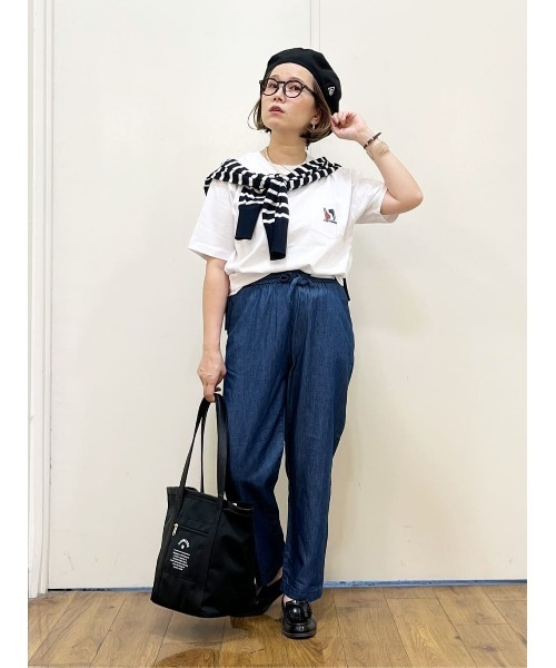 Right-on(ライトオン)の「【HONEYSUCKLE ROSE】サラサラ冷感デニム(デニムパンツ・レディース・ライトインディゴブルー/ダークインディゴブルー・S/M/L)」の21枚目の写真