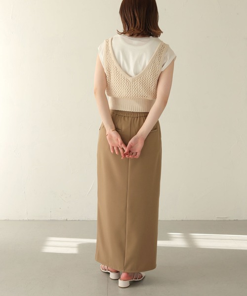 CLEIO（クレイオ）の「【CLEIO】ニットビスチェ（ベスト・レディース・アイボリー/モカ・FREE）」の19枚目の写真