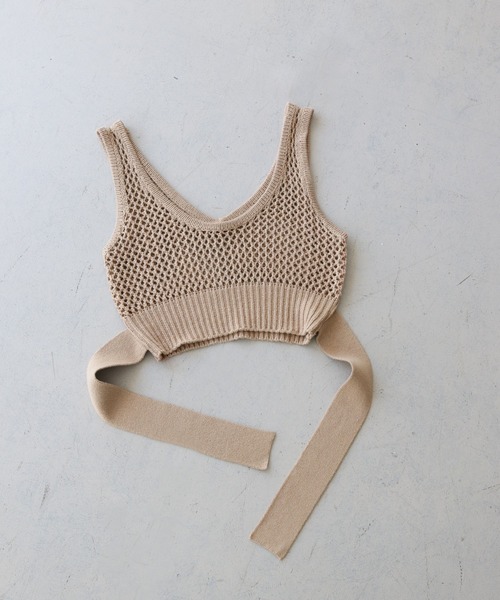 CLEIO（クレイオ）の「【CLEIO】ニットビスチェ（ベスト・レディース・アイボリー/モカ・FREE）」の13枚目の写真