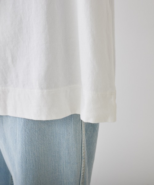 PUAL CE CIN(ピュアルセシン)の「ヴィンテージライクロックT(Tシャツ/カットソー・レディース・オフホワイト/チャコールグレー/ライトベージュ/オリーブ・FREE)」の7枚目の写真