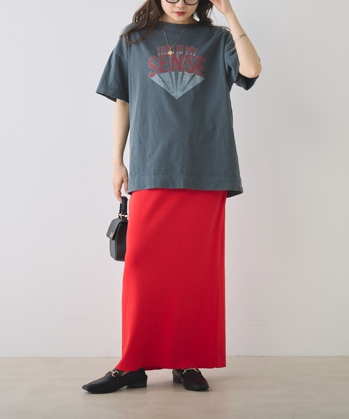 PUAL CE CIN(ピュアルセシン)の「ヴィンテージライクロックT(Tシャツ/カットソー・レディース・オフホワイト/チャコールグレー/ライトベージュ/オリーブ・FREE)」の11枚目の写真