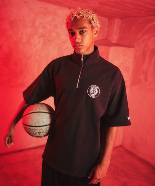 TOKYO 23（トウキョウニジュウサン）の「TOKYO 23 × ONEITA(R) QUARTER ZIP CADET COLLAR SHORT SLEEVE / トウキョウ23 × オニータ クォータージップ カデットカラー ショートスリーブ【SP】（Tシャツ/カットソー・メンズ・ブラウン/ブラック/ホワイト・M/L/XL）」の20枚目の写真