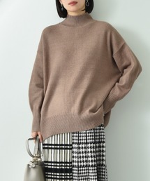 バックスリットハイネックブークレニット