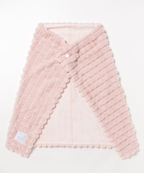 ALTROSE（アルトローズ）の「ブランケット ポコポコファー 3WAY ひざ掛け（ブランケット・レディース・ミント/グレー/アイボリー/ピンク/ブルー・FREE）」の7枚目の写真