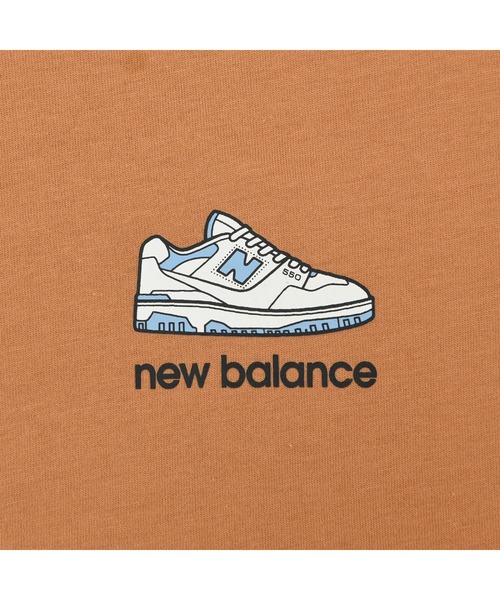 NEW BALANCE(ニューバランス)の「550 チェストグラフィック ショートスリーブTシャツ(Tシャツ/カットソー・メンズ・ブラウン系その他/ブルー系その他・SMALL/MEDIUM/LARGE/X-LARGE)」の5枚目の写真