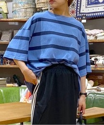 niko and... | ショルダースリットボーダー半袖プルオーバー(Tシャツ/カットソー)