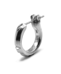 LION HEART | 【生産終了モデル】“for Gift”クロッシングピアス(フラグメントカットフープ)/シルバー925【LION HEART / ライオンハート】(ピアス(片耳用))