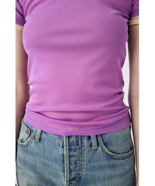MARANI JEANS 売れ筋商品|||マラーニ ジーンズ Tシャツ トップス レディース Bodysuits Purple MOUSSY（マウジー）の「SHEER Tシャツ セット（Tシャツ