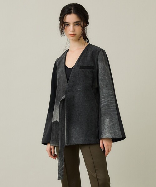 SRUE(スリュー)の「【SRUE/スリュー】デニムジャケット(デニムジャケット・レディース・ブルー/ブラック・M)」の1枚目の写真