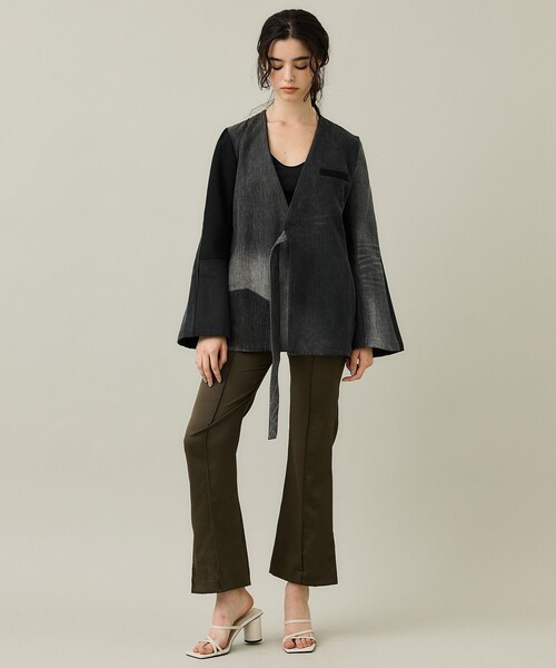 SRUE(スリュー)の「【SRUE/スリュー】デニムジャケット(デニムジャケット・レディース・ブルー/ブラック・M)」の3枚目の写真