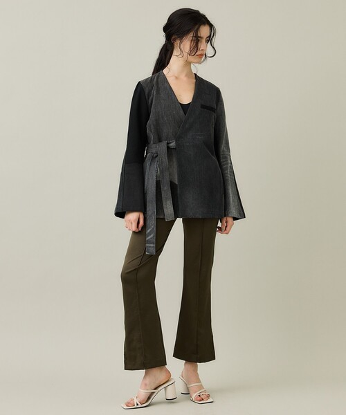 SRUE(スリュー)の「【SRUE/スリュー】デニムジャケット(デニムジャケット・レディース・ブルー/ブラック・M)」の4枚目の写真