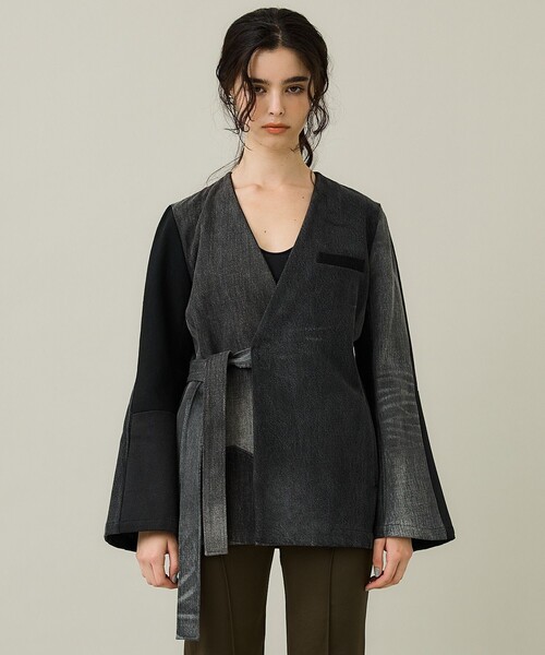 SRUE(スリュー)の「【SRUE/スリュー】デニムジャケット(デニムジャケット・レディース・ブルー/ブラック・M)」の5枚目の写真
