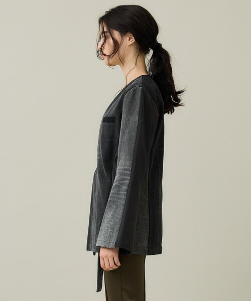 SRUE(スリュー)の「【SRUE/スリュー】デニムジャケット(デニムジャケット・レディース・ブルー/ブラック・M)」の6枚目の写真