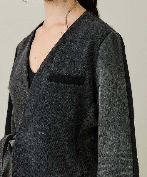 SRUE(スリュー)の「【SRUE/スリュー】デニムジャケット(デニムジャケット・レディース・ブルー/ブラック・M)」の9枚目の写真