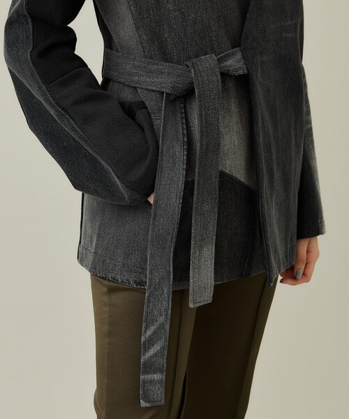 SRUE(スリュー)の「【SRUE/スリュー】デニムジャケット(デニムジャケット・レディース・ブルー/ブラック・M)」の11枚目の写真