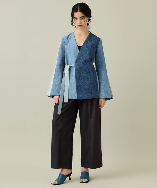 SRUE(スリュー)の「【SRUE/スリュー】デニムジャケット(デニムジャケット・レディース・ブルー/ブラック・M)」の13枚目の写真
