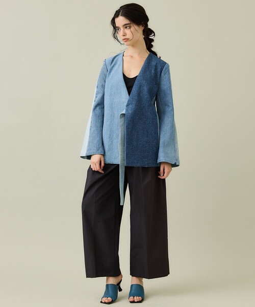 SRUE(スリュー)の「【SRUE/スリュー】デニムジャケット(デニムジャケット・レディース・ブルー/ブラック・M)」の14枚目の写真