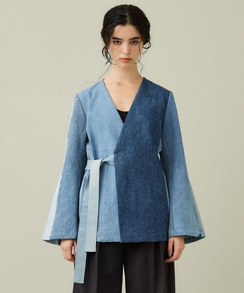 SRUE(スリュー)の「【SRUE/スリュー】デニムジャケット(デニムジャケット・レディース・ブルー/ブラック・M)」の16枚目の写真
