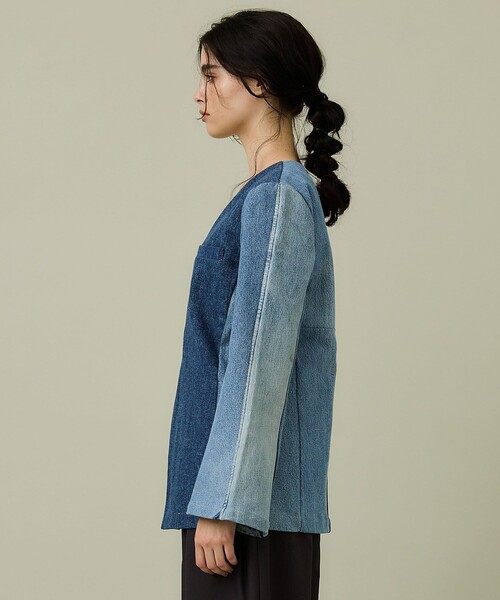 SRUE(スリュー)の「【SRUE/スリュー】デニムジャケット(デニムジャケット・レディース・ブルー/ブラック・M)」の17枚目の写真
