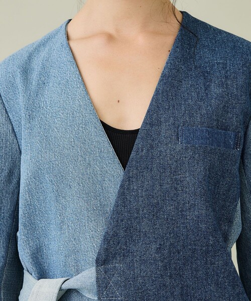 SRUE(スリュー)の「【SRUE/スリュー】デニムジャケット(デニムジャケット・レディース・ブルー/ブラック・M)」の19枚目の写真