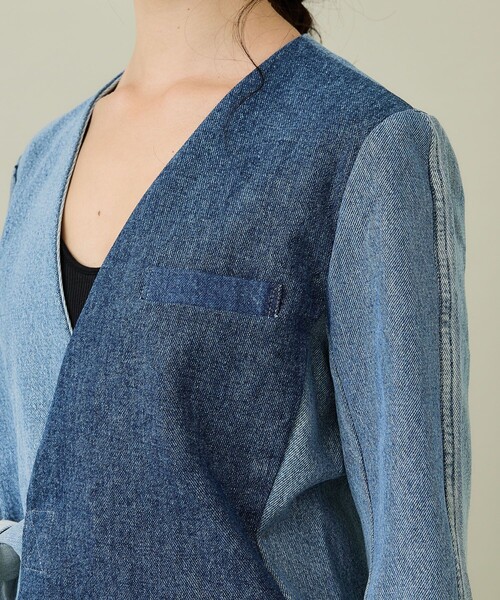 SRUE(スリュー)の「【SRUE/スリュー】デニムジャケット(デニムジャケット・レディース・ブルー/ブラック・M)」の20枚目の写真