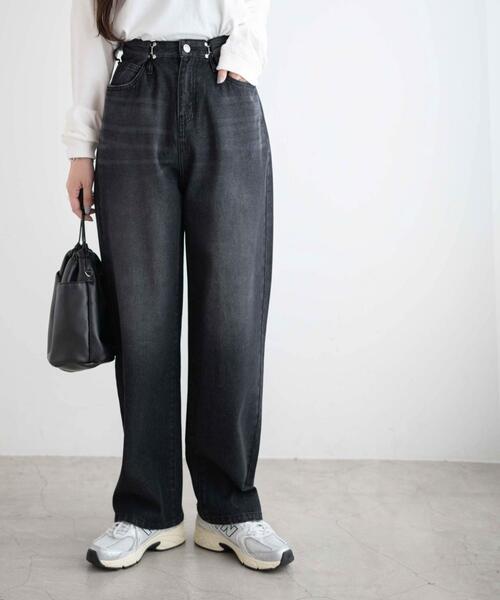 WEGO（ウィゴー）の「WEGO/ウエストフックデニムパンツ（デニムパンツ