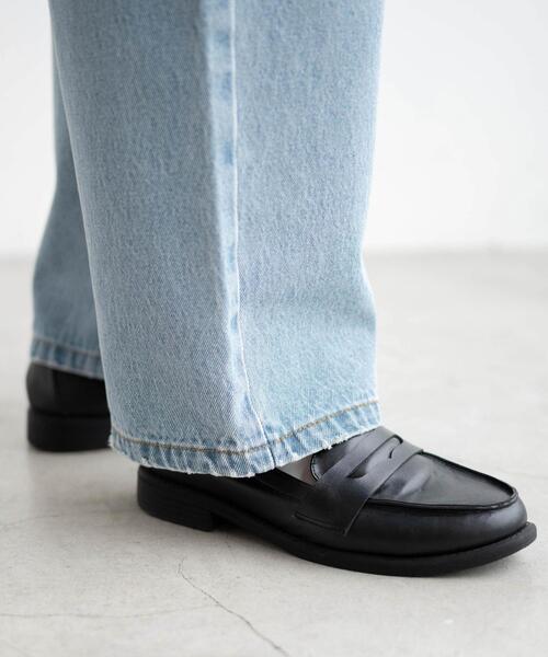 WEGO（ウィゴー）の「WEGO/ウエストフックデニムパンツ（デニムパンツ・レディース・ブラック/ライトインディゴブルー・FREE）」の8枚目の写真