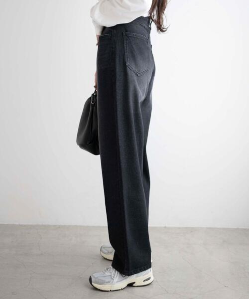 WEGO（ウィゴー）の「WEGO/ウエストフックデニムパンツ（デニムパンツ・レディース・ブラック/ライトインディゴブルー・FREE）」の13枚目の写真