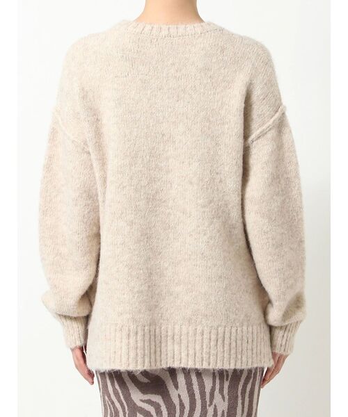 RESEXXY（リゼクシー）の「ルーズオーバーニットトップス（ニット/セーター・レディース・ベージュ/ホワイト/ピンク・FREE）」の6枚目の写真