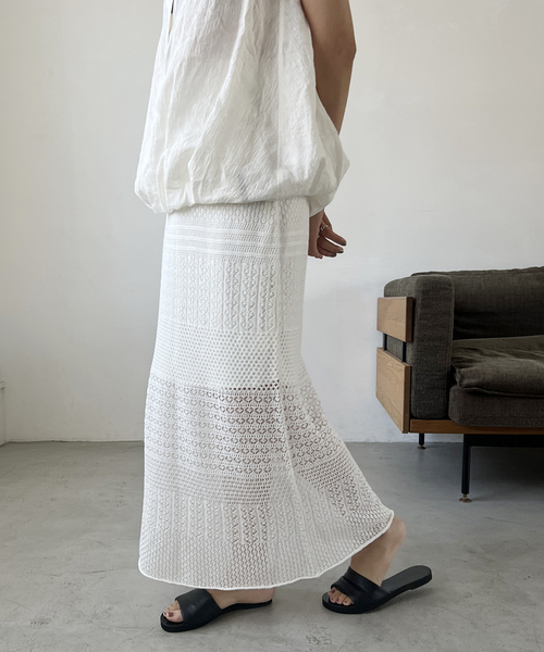 【新品未使用】plage COTTON HEMP KINIT LACE スカート 新品未使用】plage COTTON HEMP KINIT LACE スカート - メルカリ