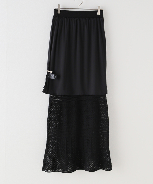 【Plage】COTTON HEMP KINIT LACE スカート 36 plage（プラージュ）の「COTTON HEMP KINIT LACE スカート（スカート