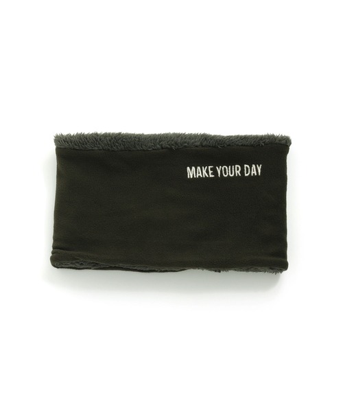 MAKE YOUR DAY（メイクユアデイ）の「リバーシブルネックウォーマー（ネックウォーマー/スヌード・キッズ・ブラック/ネイビー/モカ/カーキ・FREE）」の3枚目の写真