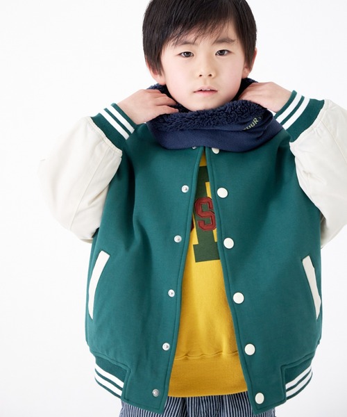 MAKE YOUR DAY（メイクユアデイ）の「リバーシブルネックウォーマー（ネックウォーマー/スヌード・キッズ・ブラック/ネイビー/モカ/カーキ・FREE）」の8枚目の写真