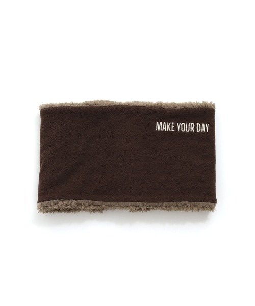 MAKE YOUR DAY（メイクユアデイ）の「リバーシブルネックウォーマー（ネックウォーマー/スヌード・キッズ・ブラック/ネイビー/モカ/カーキ・FREE）」の10枚目の写真