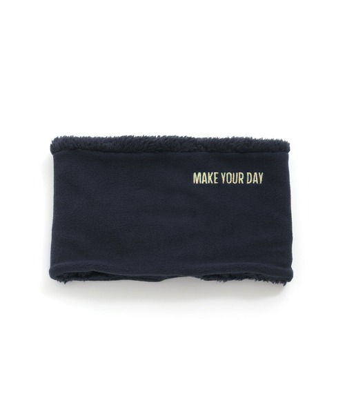 MAKE YOUR DAY（メイクユアデイ）の「リバーシブルネックウォーマー（ネックウォーマー/スヌード・キッズ・ブラック/ネイビー/モカ/カーキ・FREE）」の13枚目の写真