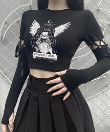✼ BLACK PEACE NOW * アームカバー付きベロア加工トップス NOVESSEL（ノベセル）の「A'GEM/9 × .kom『NOVESSEL/ノベセル