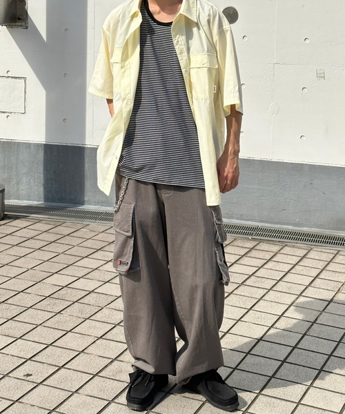 Perushu（ペルーシュ）の「ボーダータンクトップ（タンクトップ・メンズ・ブラック/ネイビー/ライトブラウン/グレイッシュベージュ・MEDIUM/LARGE）」の16枚目の写真