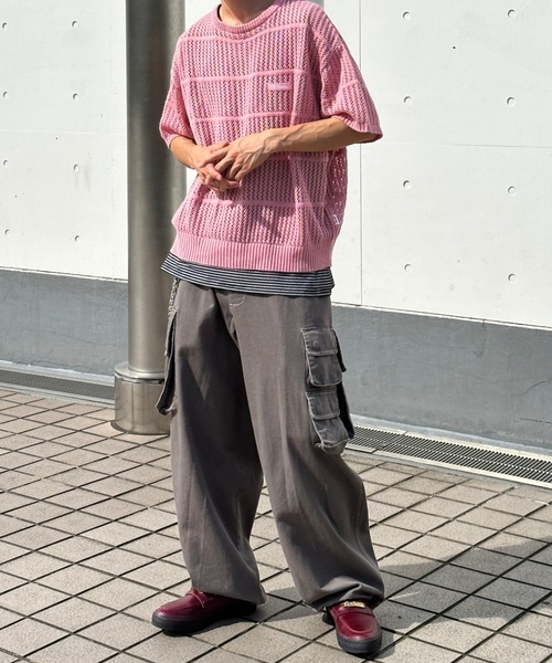 Perushu（ペルーシュ）の「ボーダータンクトップ（タンクトップ・メンズ・ブラック/ネイビー/ライトブラウン/グレイッシュベージュ・MEDIUM/LARGE）」の17枚目の写真