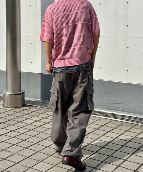 Perushu（ペルーシュ）の「ボーダータンクトップ（タンクトップ・メンズ・ブラック/ネイビー/ライトブラウン/グレイッシュベージュ・MEDIUM/LARGE）」の18枚目の写真