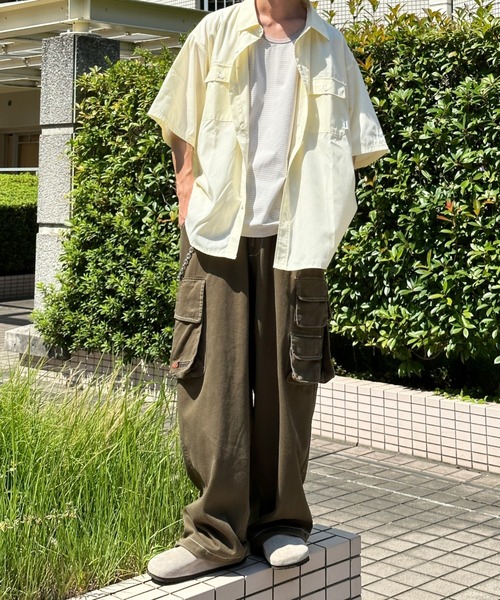 Perushu（ペルーシュ）の「ボーダータンクトップ（タンクトップ・メンズ・ブラック/ネイビー/ライトブラウン/グレイッシュベージュ・MEDIUM/LARGE）」の6枚目の写真