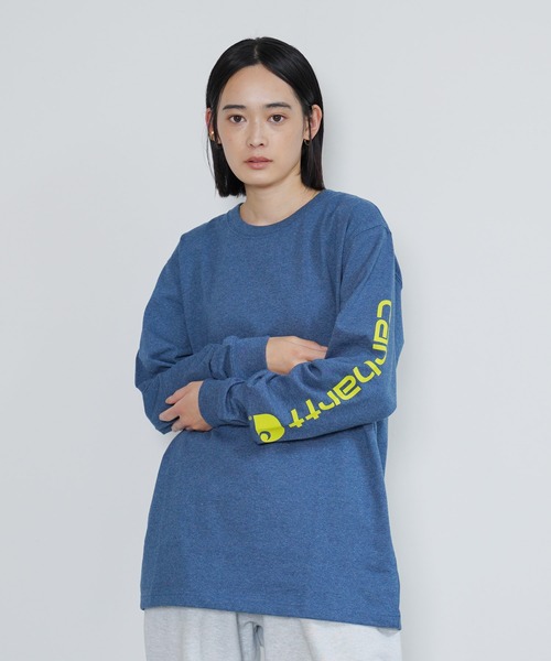 Carhartt(カーハート)の「Carhartt / カーハート SLEEVE LOGO T-SHIRT L/S 袖ロゴ ロンT(Tシャツ/カットソー・メンズ・ダークオリーブ/ブラック/バーガンディー/コバルトブルー/ブルー/ネイビー・XX-LARGE/SMALL/LARGE/X-LARGE/MEDIUM)」の12枚目の写真