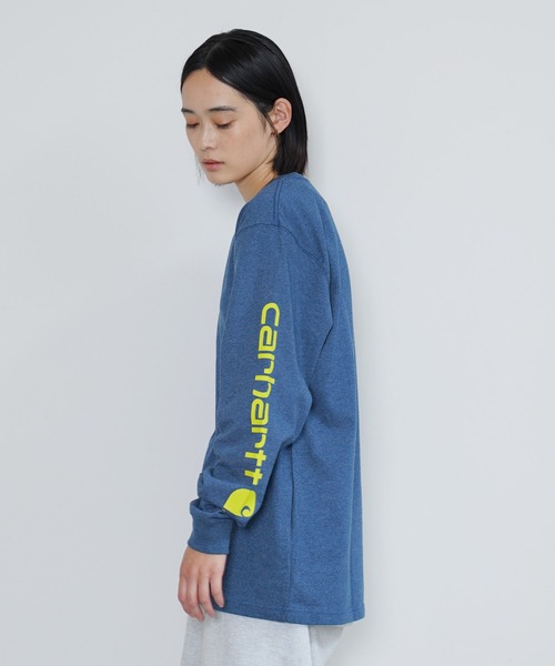 Carhartt(カーハート)の「Carhartt / カーハート SLEEVE LOGO T-SHIRT L/S 袖ロゴ ロンT(Tシャツ/カットソー・メンズ・ダークオリーブ/ブラック/バーガンディー/コバルトブルー/ブルー/ネイビー・XX-LARGE/SMALL/LARGE/X-LARGE/MEDIUM)」の13枚目の写真